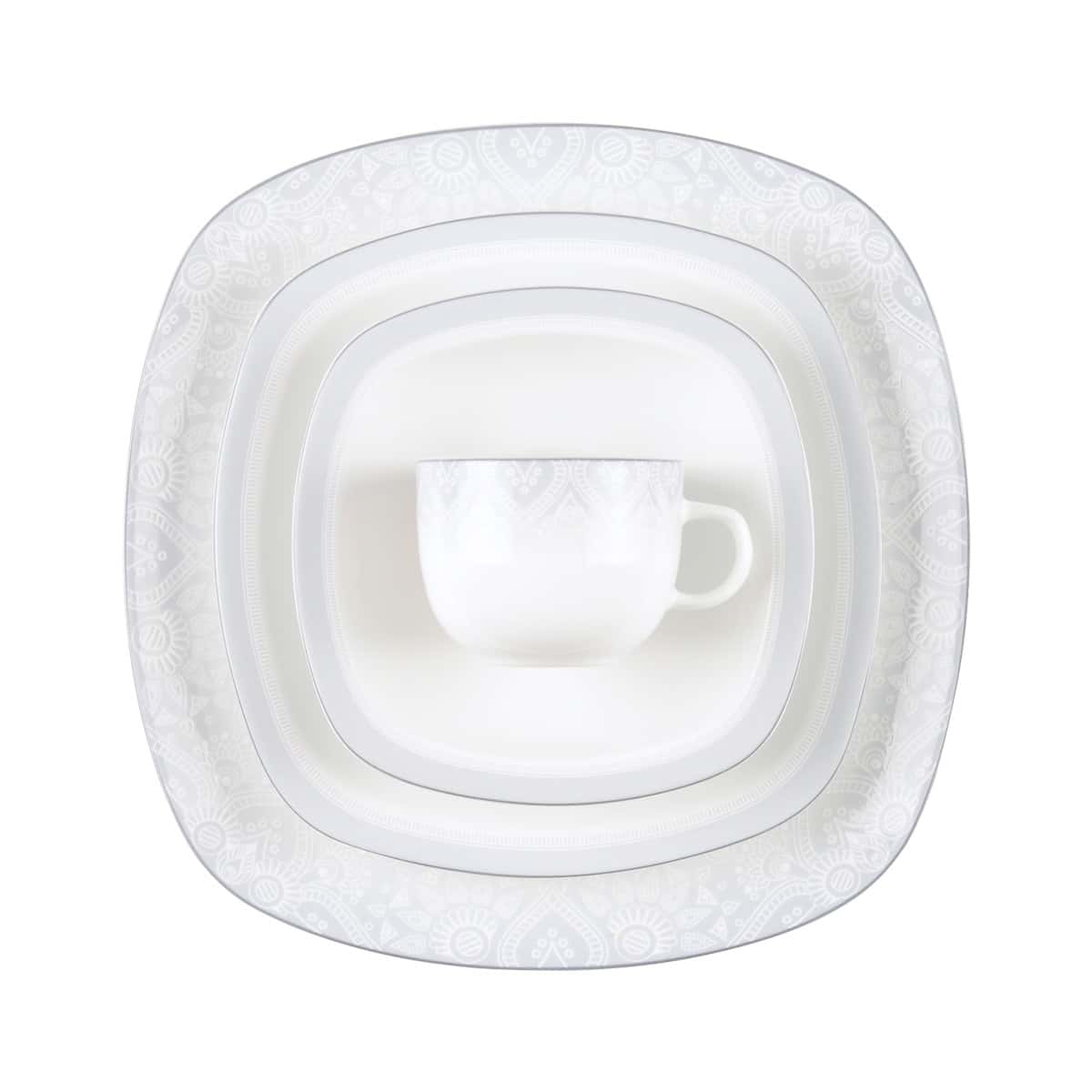 سرویس 73 پارچه چینی زرین کواترو طرح ادلین توسی