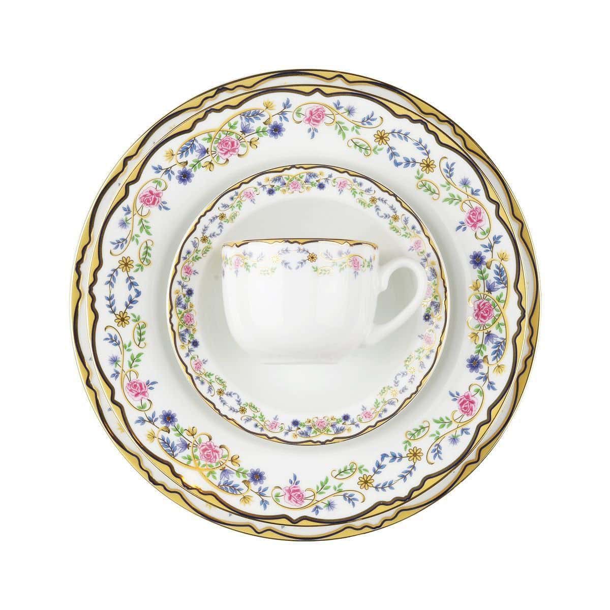 سرویس 102 پارچه چینی زرین آرایه گلستان درجه عالی