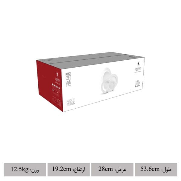 سرویس 28 پارچه 6 نفره طرح سن پترزبورگ چینی زرین 6 نفره thumbnail 4