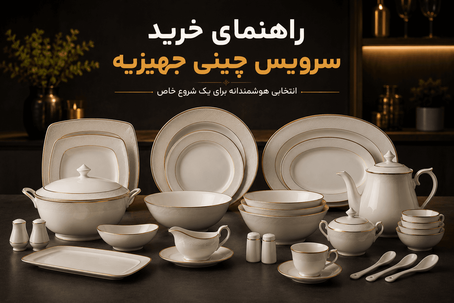 راهنمای خرید سرویس چینی جهیزیه؛ با مهم‌ترین نکات انتخاب سرویس چینی باکیفیت، روش تشخیص چینی مرغوب، بررسی قیمت، برند، استانداردهای بهداشتی و خدمات پس از فروش آشنا شوید.
